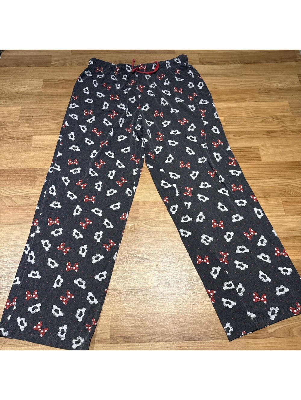 Disney  Minnie Mouse Womens Heart Hands Lounge Pants Sleep Faded Black Jammie’s